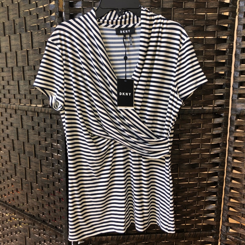 Beautiful DKNY Poly-spandex Cowl Neck Top